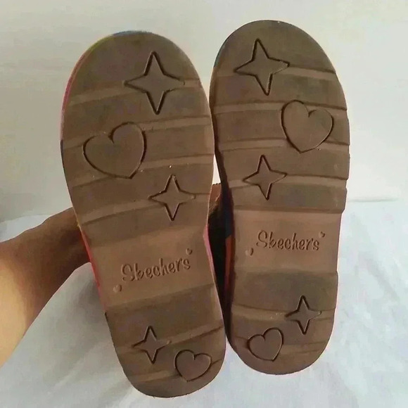 Skechers leather upper pull on cozy boots Childrens 4 - Picture 7 of 9